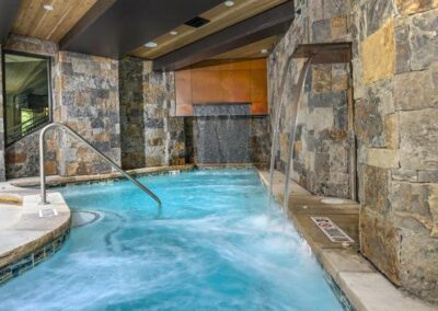Custom Spa with Multiple Custom Waterfalls - Colorado